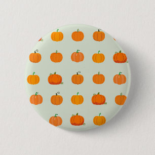 Badge Rond 5 Cm Champ de citrouilles