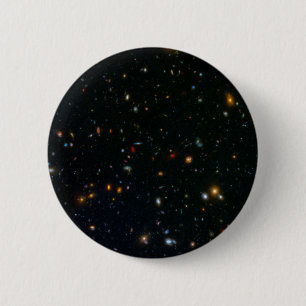 Badge Rond 5 Cm Champ parallèle du cluster Galaxy Abell 370.