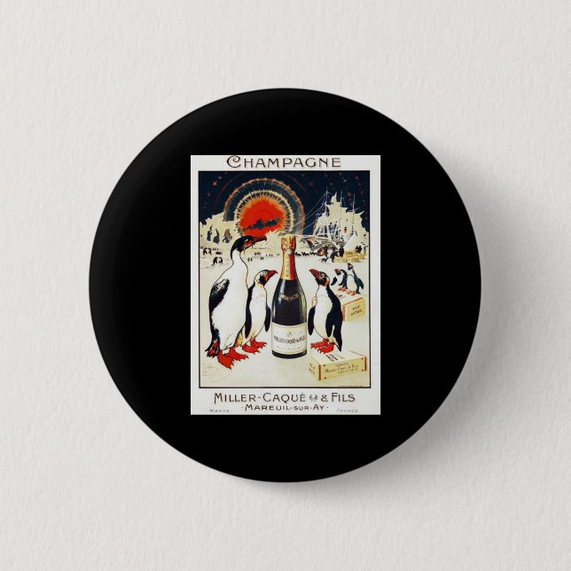 Badge Rond 5 Cm Champagne Miller-Caque & Fils (Devant)