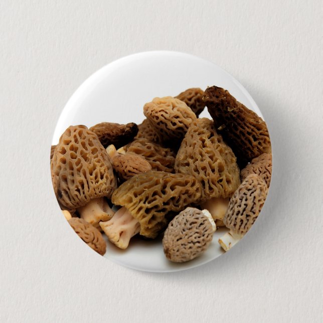 Badge Rond 5 Cm Champignon de morelle (Devant)