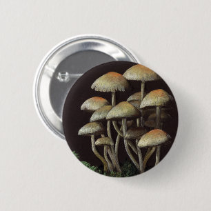 Badge Rond 5 Cm Champignons