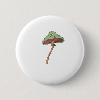 Badge Rond 5 Cm Champignons fondus