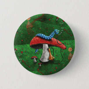 Badge Rond 5 Cm Champignons magiques