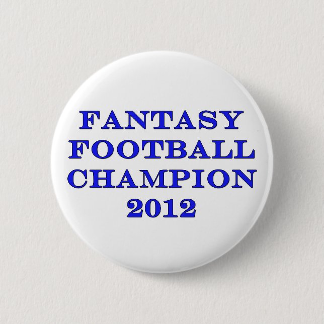 Badge Rond 5 Cm Champion 2012 du football d'imaginaire (Devant)