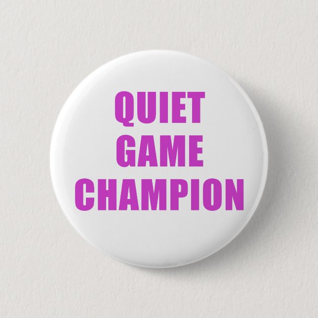 Badge Rond 5 Cm Champion de jeu tranquille (Devant)
