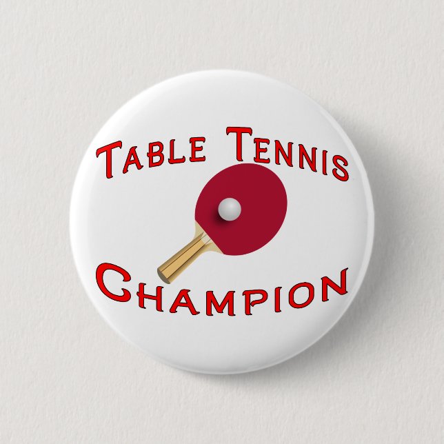 Badge Rond 5 Cm Champion de ping-pong (Devant)