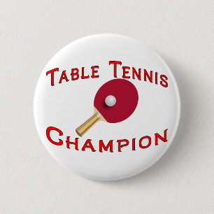 Badge Rond 5 Cm Champion de ping-pong