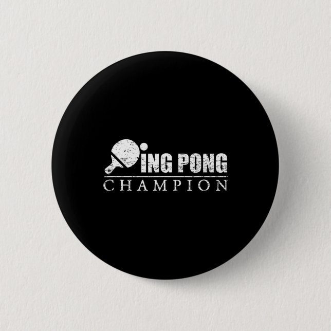 Badge Rond 5 Cm Champion Ping Pong (Devant)