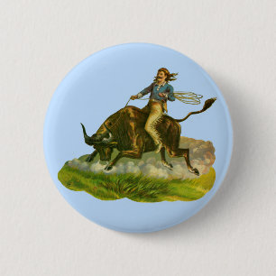 Badge Rond 5 Cm Championnat victorien de cowboy