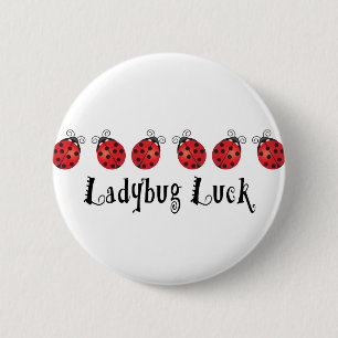 Badge Rond 5 Cm Chance de coccinelle