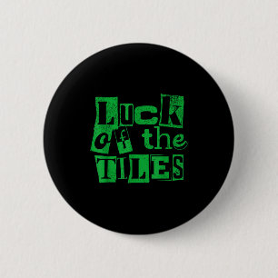 Badge Rond 5 Cm Chance des tuiles Saint-Patrick léopard chanceux
