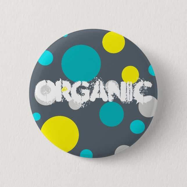 Badge Rond 5 Cm Chanceux bulles colorées (Devant)