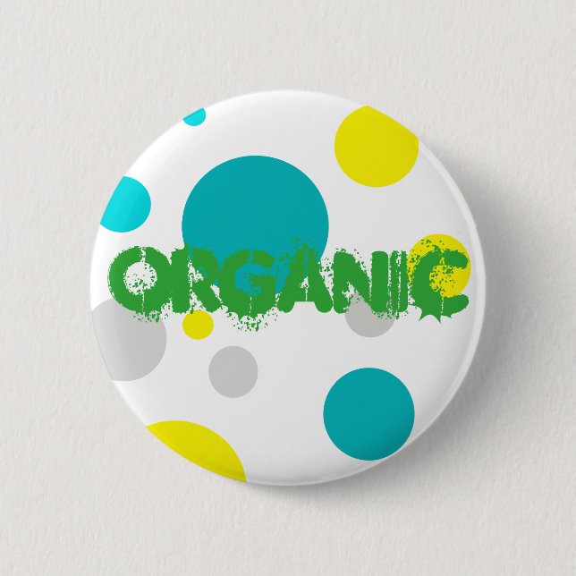Badge Rond 5 Cm Chanceux bulles colorées (Devant)