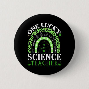 Badge Rond 5 Cm Chanceux d'être un professeur de sciences Chimie S