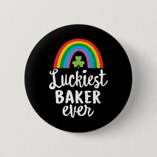 Badge Rond 5 Cm Chanceux Ker Ever Saint-Patrick Shamrocks