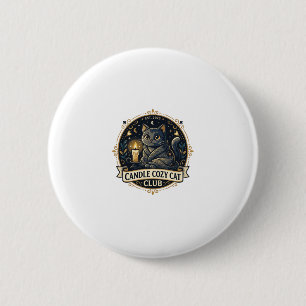 Badge Rond 5 Cm Chandelle Cosy Cat Cat Papa Idée Cadeau - Chandell