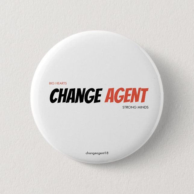 Badge Rond 5 Cm changeagent (Devant)