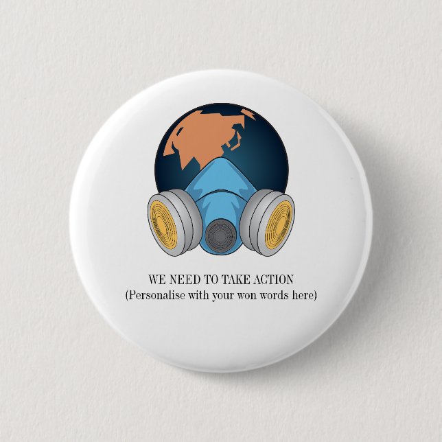 Badge Rond 5 Cm Changement climatique Nous devons agir (Devant)