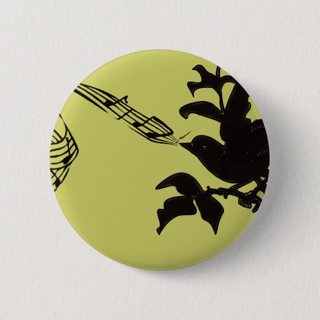 Badge Rond 5 Cm Changer de couleur d'oiseau (Devant)