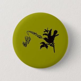 Badge Rond 5 Cm Changer de couleur d'oiseau