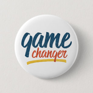 Badge Rond 5 Cm Changer de jeu Retro déçu