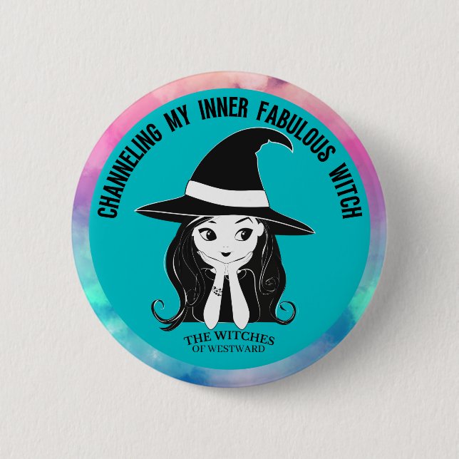 Badge Rond 5 Cm Changer ma sorcière fabuleuse intérieure (Devant)