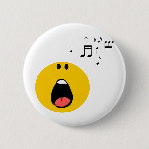Badge Rond 5 Cm chantant son peu de coeur