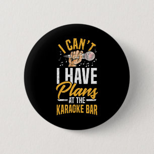 Badge Rond 5 Cm Chanter le karaoké pour un amateur de karaoké