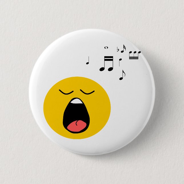 Badge Rond 5 Cm chanteur (Devant)