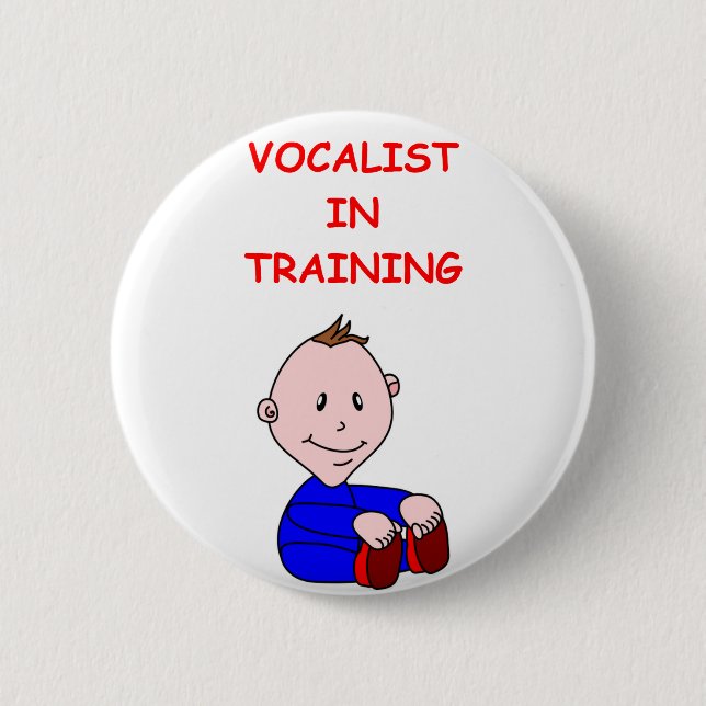BADGE ROND 5 CM CHANTEUR (Devant)