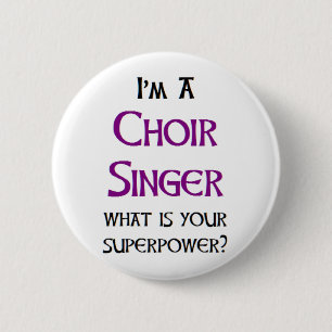 Badge Rond 5 Cm chanteur de choeur