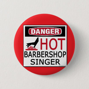 Badge Rond 5 Cm Chanteur Hot Barbershop