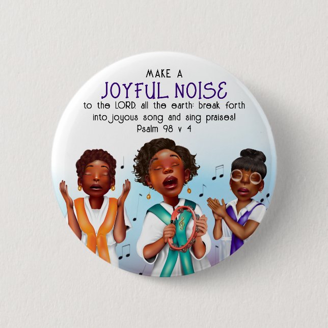 Badge Rond 5 Cm Chanteurs afro-américains Écriture (Devant)