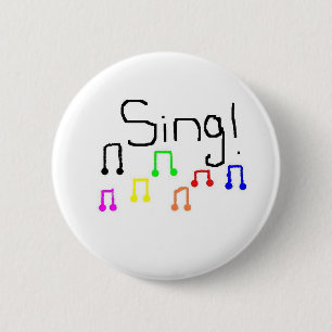 Badge Rond 5 Cm Chantez le Pin