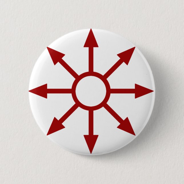 Badge Rond 5 Cm Chaote rouge Sigil (Devant)