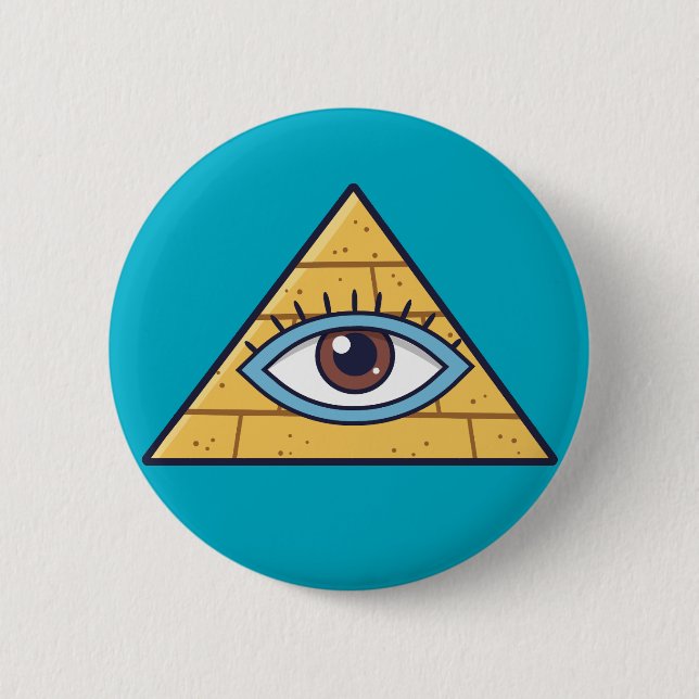Badge Rond 5 Cm Chapa pirámide iluminada (Devant)