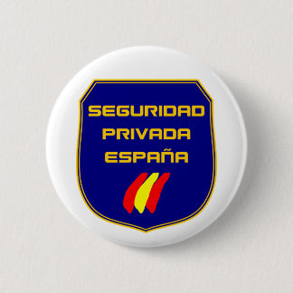 Badge Rond 5 Cm Chapa Seguridad Privada España Placa
