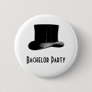 Badge Rond 5 Cm Chapeau Vintage