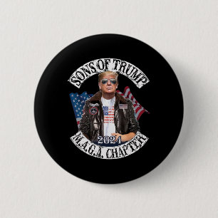 Badge Rond 5 Cm Chapitre 2024 de Trump Maga