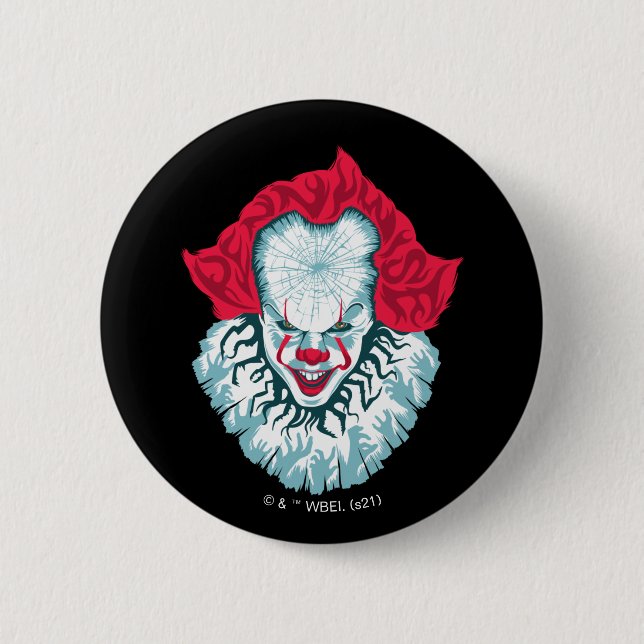 Badge Rond 5 Cm Chapitre 2 | Pennywise (Devant)