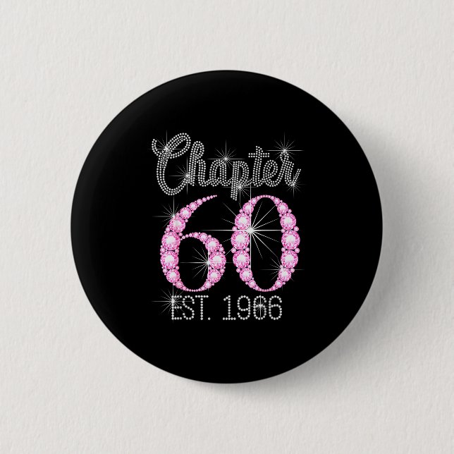 Badge Rond 5 Cm Chapter 60 Est 1966 Happy 60th Birthday Gift  (Devant)