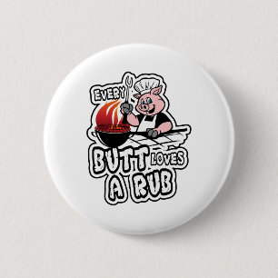 Badge Rond 5 Cm Chaque Beurre Aime Un Fumeur De Viande Fruit