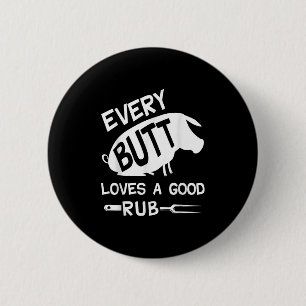 Badge Rond 5 Cm Chaque Bouton Aime Un Bon Rub Drôle Porc Porc Bbq