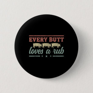 Badge Rond 5 Cm Chaque Bouton Aime Un Fumeur De Pitmaster Rub Gril
