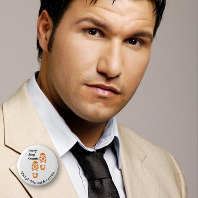 Badge Rond 5 Cm Chaque étape compte la sensibilisation à la scléro (Créateur téléchargé)