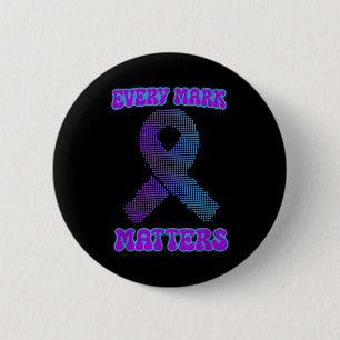 Badge Rond 5 Cm Chaque Mark S, Semaine De Prévention Du Suicide Et