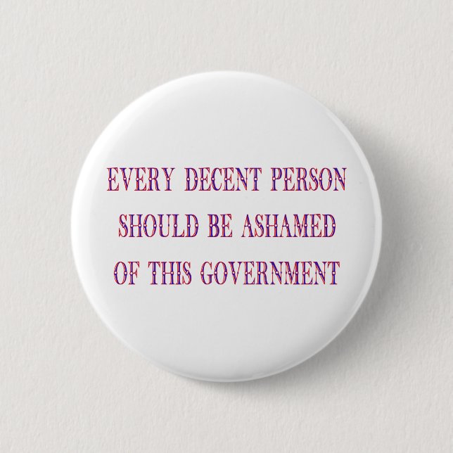 Badge Rond 5 Cm Chaque personne décente (Devant)