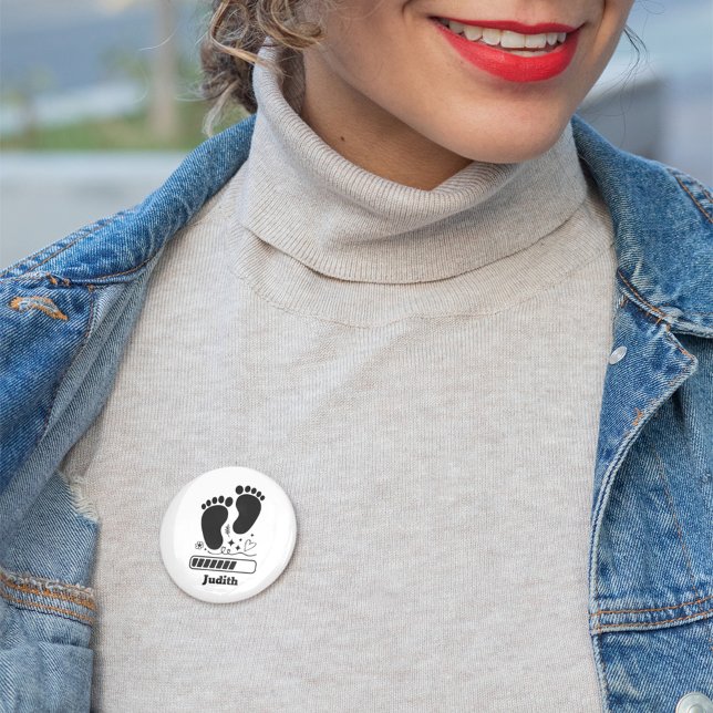 Badge Rond 5 Cm Chargement de bébé (Créateur téléchargé)