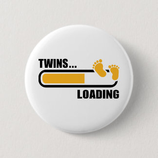 Badge Rond 5 Cm Chargement de jumeaux