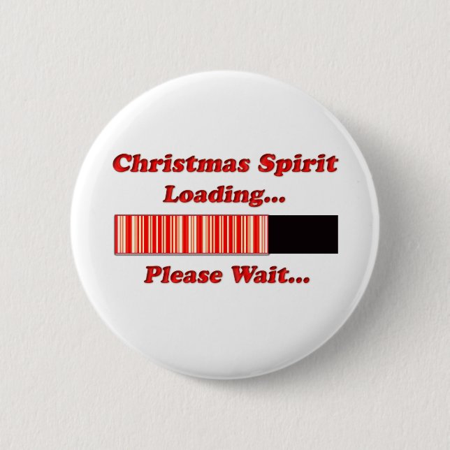 Badge Rond 5 Cm Chargement d'esprit de Noël (Devant)